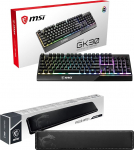MSI Vigor GK30 DE m&auml;nguklaviatuur + Vigor WR01 m&auml;nguklaviatuuri randmetugi