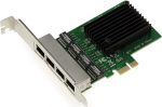 KALEA-INFORMATIQUE PCI Express PCIe v&otilde;rgu kontroller kaart 4 LAN porti RJ45 Gigabit Ethernet 10 100 1000Mbps 1G Realtek RTL8111F kiibistikuga ja madala ja k&otilde;rge profiiliga nurkadega