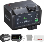 Godox iT30Pro C iT30ProC Mini v&auml;lk &uuml;hilduv Canon kaameraga, TTL automaatne ekspositsioon, HSS 1/8000 sekundit, 2.4G juhtmevaba X-s&uuml;steem, 2.8" t&auml;isv&auml;rviline puuteekraan, liitium aku (must)