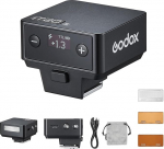 Godox IT20C IT20C Mini kaamerav&auml;lk, mis &uuml;hildub Canoni kaameratega, TTL Godox v&auml;lk, 700+ t&auml;isv&otilde;imsus, 1,5s taaskasutamise aeg, USB-C laadimine, magnetilise hajuti ja filtriga - must