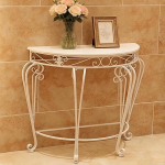 Eingangstisch f&uuml;r Flur, schmaler Foyertisch f&uuml;r kleine R&auml;ume, einfache Montage, funktionales Design