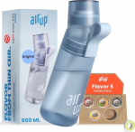 Air up joogipudel (600 ml) kooli, spordi, j&otilde;usaali jaoks | sisaldab 5 suhkruvaba l&otilde;hnastatud pudelit ja k&otilde;rre | sinine veepudel koos maitsega - sobib ka lastele, poistele, t&uuml;drukutele | gaseeritud joogipudelid