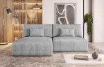 Helehall nurgadiivan Mustard Corduroy L-kujuline 210 x 69 x 152 cm magamisfunktsiooniga ja voodikastiga - diivanvoodi voodikastiga - nurgadiivan hoiuruumiga - kangas: POSO 55
