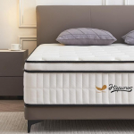 Hiepunos King madrats 150 x 200 x 26 cm King Size Memory Foam Medium Firm Mugav magamiskeskkond, mis leevendab seljavalu ja raskelt magavaid inimesi (150 x 200 x 26 cm)