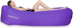 T&auml;ispuhutav diivan, Air Sofa Hammock veekindla ja lekkekindla disainiga - t&auml;iuslik kaasaskantav t&auml;ispuhutav diivan aeda, j&auml;rve &auml;&auml;rde, rannale, telkimisele ja muusikafestivalidele (lilla)