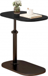 SHEBUYLLI Small Side Table, C-shaped Bed Side Table for Living Room, Bedroom, Adjustable Sofa Side Table with Storage Space, Industrial Side Table, Narrow Sofa Side Table