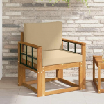 Moderne Outdoor Sofagarnitur aus langlebigem Akazienholz als Gartenm&ouml;bel Set f&uuml;r eine Moderne Garten Sofagarnitur aus Massivholz Akazie und langlebige Terrassenm&ouml;bel Akazie