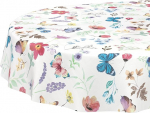 &Otilde;lilina laudlina pestav vaha laudlina Lihtne hooldada vetth&uuml;lgav Lootuse efektiga aialina liblikad ovaalne 180 x 140 cm l&otilde;igatud servaga