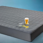 Sonive madratsikaitse 200 x 200, Jersey tikitud madratsipealne, kuni 38 cm madratsi k&otilde;rgusele, Nanotexiga, voodiplaat Box Spring voodiplaadile, tumehall