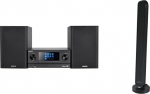 Kenwood M-9000S-B Smart Micro Hi-Fi s&uuml;steem koos Interneti-raadio, DAB+, must ja Hama DAB raadioantenniga (FM, 1,4 m kaabel)