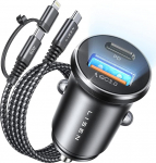 LISEN Bulk sigaretis&uuml;&uuml;taja USB C autolaadija 54 W PD&QC3.0 autolaadija USB sigaretis&uuml;&uuml;taja adapter 12 V USB adapteri autolaadija USB C-lt C/Lightning jaoks S24 iPhone 17 16 Pro 15