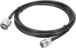 hankekaart Koaxialkabel 240 Typ N Stecker auf N-Buchse, verlustarmes Koaxialkabel, 1,5 m, Schwarz, 1 St&uuml;ck