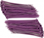 TERF&reg; Kabelbinder, 140 mm x 3,6 mm, Premium-Nylon, sicherer selbstschlie&szlig;ender Mechanismus, Kunststoffbinder f&uuml;r Zuhause, B&uuml;ro, Garten, Garage, Werkstatt, Heimwerker, Mehrzweck, Violett, 100 St&uuml;ck