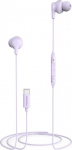 THOMSON USB C juhtmega k&otilde;rvaklapid iPhone 15/Samsungile (juhtmega k&otilde;rvaklapid mikrofoniga, 1.2M kaabel, multijuhtimine, &uuml;hildub Siri ja Google Assistantiga) - lillad