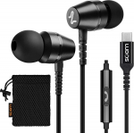 LUDOS OMNITONE USB C k&otilde;rvaklapid, 5-aastane garantii iPhone 17 16 15 Pro Max Plus Air Samsung Galaxy S24 S23 Ultra S22 S21 FE S20 A53 A54, USB Type C k&otilde;rvaklapid mikrofoniga In-Ear koos kaabliga iPadile