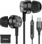 USB C k&otilde;rvaklapid, k&otilde;rvaklapid koos kaabliga USB C Samsung Galaxy S25 Ultra S23 S22 FE A56 A56 A56 A16 Tabletile, k&otilde;rvaklapid mikrofoniga Stereok&otilde;rvaklapid USB-C &uuml;hendusega iPhone 16 15, iPad ja muudele.