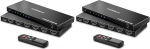 HDMI l&uuml;liti 4K 60Hz, AVIDGRAM HDMI 2.0 l&uuml;liti 5 sisse 1 v&auml;lja, 5 portne HDMI valikukarp IR-puldiga, HDCP 2.2 HDR10 3D 18Gbps toetus Xbox PS4 HDTV monitorile (2 tk)