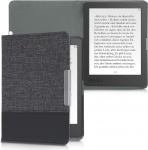 kwmobile &uuml;mbris &uuml;hildub Kobo Aura Edition 1 - Canvas eReader kaitsekate - antratsiitmust