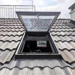 Manueller Dachventilator mit Solar-Schutzfolie f&uuml;r Dachboden Sonnenraum & Keller - Verbessert nat&uuml;rliches Licht und Energieeffizienz, ideal f&uuml;r Heimwerker