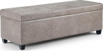 SIMPLIHOME Avalon 48" lai kaasaegne ristk&uuml;likukujuline panipaik koos panipaigaga, mis on kokku pandud elutuppa, esikusse ja peretuppa.