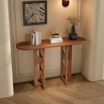 Konsolentisch aus Holz im Landhausstil, schmaler Eingangstisch, rechteckiger Beistelltisch hinter dem Sofa, Akzenttisch f&uuml;r Eingangsbereich, Wohnzimmer, Flur, Foyer (Walnuss B, 100 cm/39,4 Zoll)