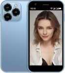 Hipipooo Mini nutitelefon lukustamata 4G mobiiltelefoni 3.0 tolli Dual SIM 2000mAh aku Kahe kaamera Android 10.0 Quad Core WiFi Bluetooth Hotspot varutelefon (sinine, 3GB + 64GB)