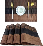 Lauamattide komplekt, s&ouml;&ouml;gilaudade matid, lauamattide lauamattide k&ouml;&ouml;gitarvikud taldriku matid L&auml;&auml;ne toidu lauamattide kodu poole dekoratsioonid (v&auml;rv : A, suurus : 45 * 30cm) (v&auml;rv : B)