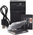 DSTE NP-BD1 Li-ioon aku (2-pakk) ja Micro USB laadija Sobib Sony DSC-G3, DSC-T2, DSC-T70, DSC-T75, DSC-T77, DSC-T90, DSC-T200, DSC-T300, DSC-T700, DSC-T900 jaoks.