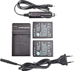 DSTE 2 Pack aku ja Dual USB kiirlaadija &uuml;hildub Olympus BLH-1 BLH1 EM1 Mark II, OM-D E-M1X, OM-D E-M10 Mark IV digitaalsete SLR kaameratega.