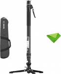 YC Onion Pineta Pro Carbon Fiber Monopod with Pedal Base, Lightweight Travel Monopod, Light Tripod with Quick Release Plate for Sony, Canon, Nikon, Fuji DSLR Cameras, Gimbal