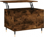 vidaXL kohvilaud suitsutatud tammepuust 60 x 44,5 x 45 cm Puidu materjal