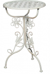 M&auml;nguline k&uuml;ljelaud Flora Raud Antiikne valge Shabby Design kohvilaud Aia laud Vintage taimede laud Maamaja r&otilde;dulaua laud