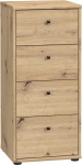 Newroom Lucius Three Artisan Oak Sideboard Modern 38,6 x 85,5 x 34,8 cm (B x K x S) Highboard Sideboard Kontor T&ouml;&ouml;ruum Elutuba