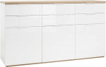 Composad Mundi 6 sahtli ja 3 uksega k&uuml;ljepaneel, k&uuml;ljepaneel, esikusse, (B x K x S) 179,20 x 102,30 x 50 cm, v&auml;rv Tamm ja valge lakk, elutuba, esikusse, valmistatud Itaalias.