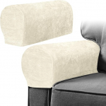 K&auml;etugede tooli katted, libisemiskindlad Stretch Chenille diivanite k&auml;etugede katted 10 keeratud naelaga, paksendatud komplekt, k&auml;eotsad Slipcovers diivanile diivanitoolile Recliner m&ouml;&ouml;bli kaitsja Aurora White