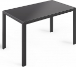 Bealife karastatud klaasist s&ouml;&ouml;gilaud, 120 x 70 x 75 cm, kaasaegne k&ouml;&ouml;gilaud metallraamiga, kriimustuskindel ja kuumakindel - k&ouml;&ouml;ki, elutuppa, s&ouml;&ouml;gituppa v&otilde;i kohvinurka, kodukontorisse