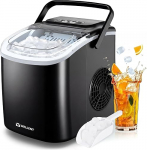WELLENT V&auml;ike j&auml;&auml;kuubikute valmistaja - isepuhastuv ja 2 suurusega j&auml;&auml;masin, 8 kuubikut 6 minutiga (12 kg/24 h) - kaasaskantav lauaj&auml;&auml;masin k&ouml;&ouml;ki, kontorisse, matkaautosse, baari ja telkimisse.