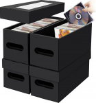 AOBOPLE CD hoiukarbid, 4 Pack CD Cases CD Case Holder koos kaanega mahutab 30 CD-d Jewel Cases, 60 CD-d Slim Sleeves ja 165 CD-d CD Cases