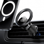 YOSH MagSafe autohoidja jaoks ventilatsiooniga kergekaaluline disain magnetiline autotelefoni hoidja 360&deg; p&ouml;&ouml;rlev magnetiline telefoni autohoidja iPhone 17/16/15/14/13/12 seeria ja MagSafe mobiiltelefonide korpustele