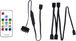 Xilence LQZ.ARGB_Set Remote, ARGB kaugjuhtimispult ARGB LED PC komponentide jaoks (ARGB toiteallikad, ARGB CPU jahuti, ARGB ventilaator), vastuv&otilde;tja, 1to4 ARGB jaotur