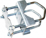 Shelly Mast Clamp Bracket | 2,5 cm - 2 Inch Mast Mount | 8 Mutter Antenni Mandrel Universal Steel Extension | TV Wall Mounting Kit | Loops
