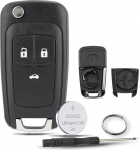 GZXNKEY 3 nupuga auto v&otilde;tme kest Vauxhall Astra GTC Insignia Vectra v&otilde;tmekate Vauxhall Astra kaugjuhtimispuldi v&otilde;tme vahetamiseks