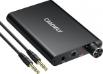 CAMWAY HiFi Kopfh&ouml;rer Verst&auml;rker 16-300&Omega; Impedanzunterst&uuml;tzung, tragbarer Verst&auml;rker 3,5 mm mit Bassverst&auml;rkung, Typ-C Anschluss, 1500mAh Akku Audio-Kopfh&ouml;rerverst&auml;rker f&uuml;r MP3, MP4, Handy, Computer