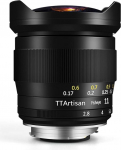 TTArtisan 11mm F2.8 Camera Lens Fisheye Compatible with EOS R Mount Cameras such as R RP R5 R6 Black