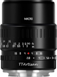 TT Artisan 40 mm F2.8 makro APS-C objektiivi &uuml;hendus Fuji X must manuaalne fookus peegelkaamerale TTAL4028FX