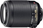 Nikon JAA798DA 55-200 mm F/4-5,6 AF-S VR DX must objektiiv - hulgi pakend (valge karp)