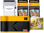 KODAK Mini 2 ERA 4PASS Mobile Photo Printer (5.3 x 8.6 cm) Photo Printer + 8 Sheets Included + 60-Sheet Cartridge, Yellow