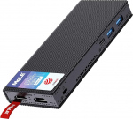 MeLE PCG02 Pro Mini PC Stick Celeron N5105 (kuni 2.9GHz) 8GB 128GB mikroarvuti ventilaatorita v&auml;ike lauaarvuti 2.4G/5G WiFi, Bluetooth, Dual 4K HDMI, VESA