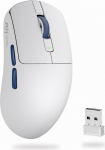 RK ROYAL KLUDGE M30 traadita m&auml;nguhiir, 12000 DPI PixArt PAW3311 sensor, 41g ultrakerge traadita m&auml;nguhiir, 1000Hz Polling, 2.4G/USB-C/Bluetooth hiir, 250mAh, t&auml;ielikult programmeeritavad nupud, valge