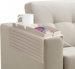 NiCola diivanilaua salve organiseerija, beež diivanipokaalide hoidja salv, silikoonist diivanihoidja, millel on pritsmevaba tassihoidja teleripuldi, kohvi, suupistete, prillide, telefoni jaoks (beež)